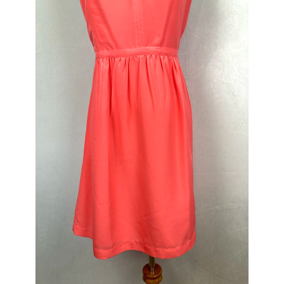 NWT J. Crew Factory Cami Dress Size 12 Coral Pink Sleeveless Mini Preppy - Picture 3 of 9